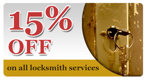 15% of on all locksmith services